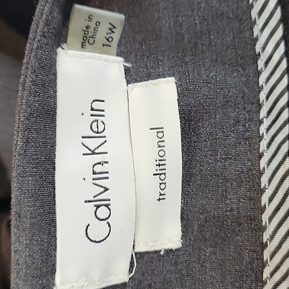 Calvin Klein traditional gray dress pants - Picture 5 of 7